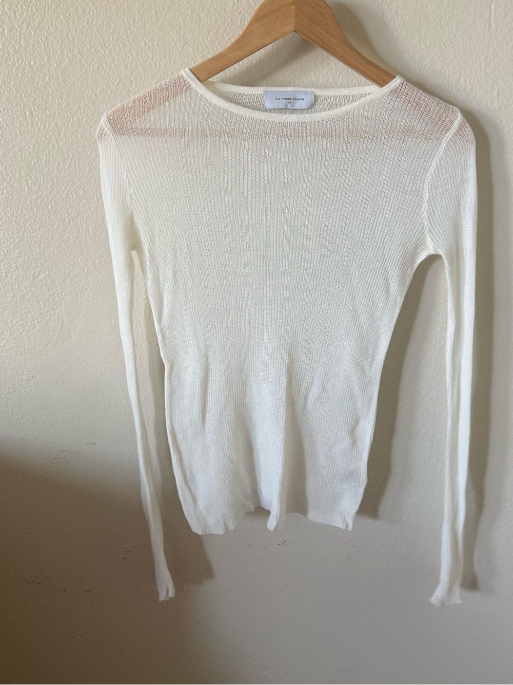Women’s Long Sleeve Ribbed Knit Top - Picture 4 of 6
